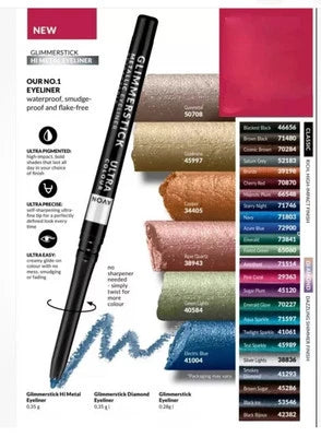 Avon Ultra Colour Glimmerstick Retractable Eyeliner *Purple Gaze* New Design
