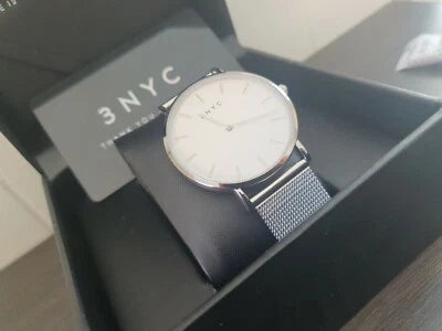 3NYC Wristwatch sliver High quality Brand New Boxed Great gift BOX4 womens