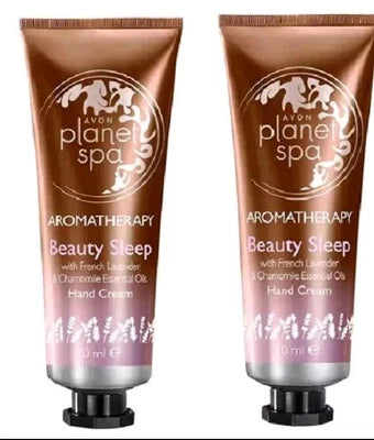 x 2 Avon Planet Spa Aromatherapy Beauty Sleep Lavender Hand Cream 30ml NEW