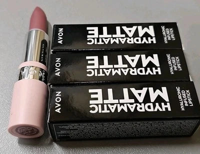3 Avon Hydramatic Matte Lipstick Hyaluronic Lipstick Hydra Viola Grey £8.99