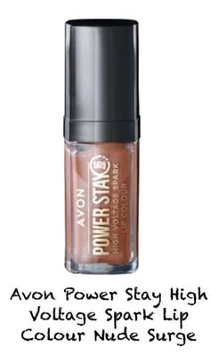 X2 Avon Power Stay High Voltage Spark Lip Colour nude surge Only £12