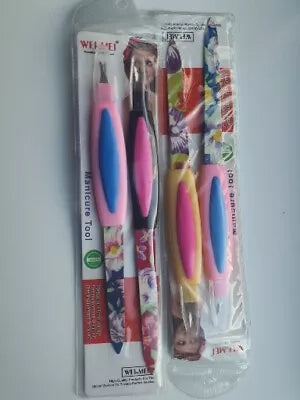 4pc CUTICLE PUSHER TRIMMER REMOVER Nail Pedicure Manicure Dead Skin Nail