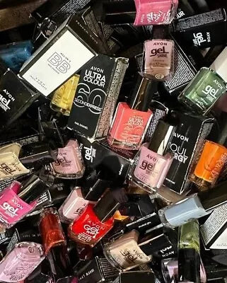 20 Random Bottles ** Avon Bundle Job Lot Clearance Nail Varnish Rrp £3.50 Each