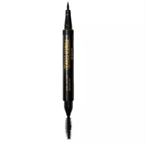 Avon Power Stay 24 Hour Brow Pen Waterproof New & Boxed Shade *Medium Brown*