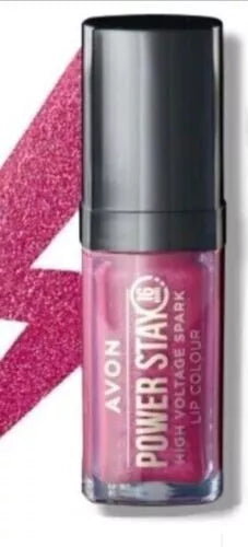 Avon Power Stay High Voltage Spark Lip Colour New Boxed Shade *Purple Strike*