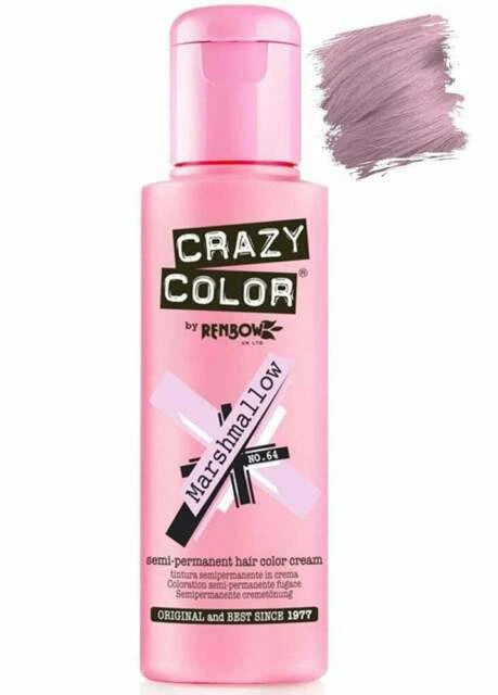 X2 bottles £11** Crazy Color Semi Permanent Hair Dye - Marshmallow 100ml each