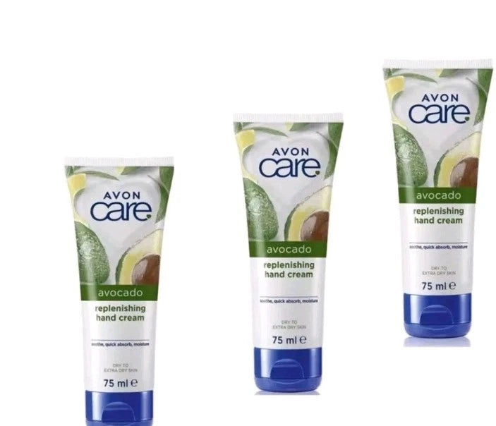 3 x Avon Care Avocado Hand Cream 75ml Only 10.99 Free Delivery Included