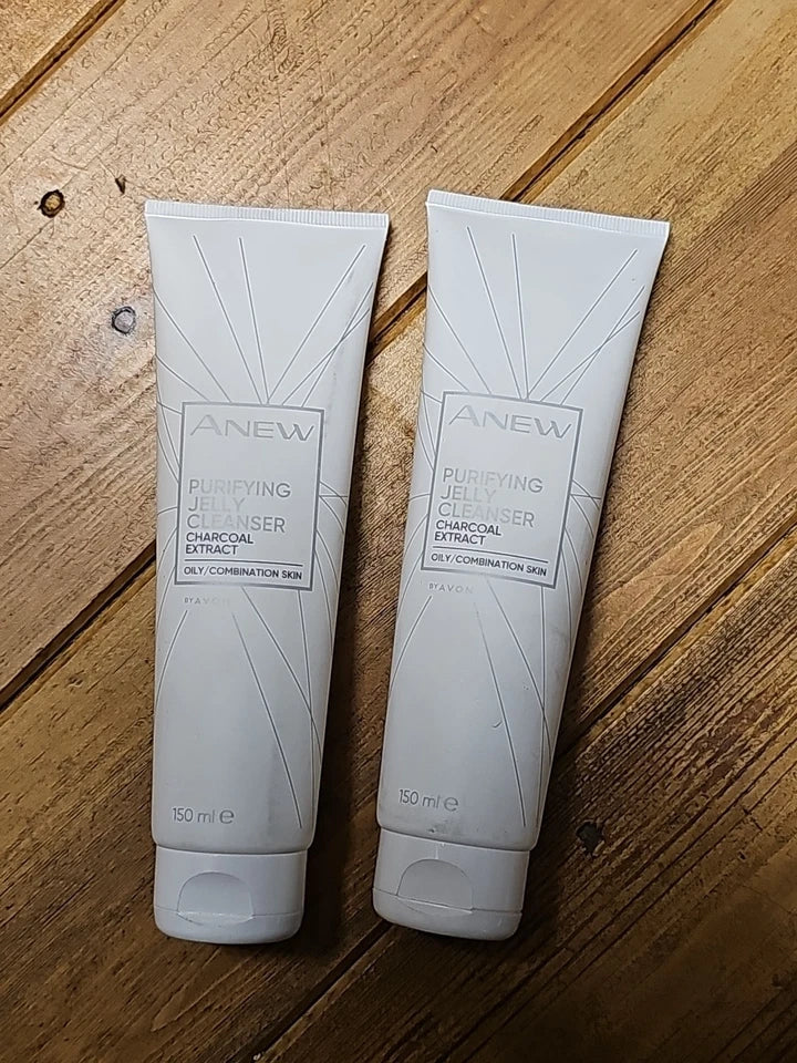 X2 Anew Purifying Jelly Cleanser Avon Charcoal Extract Oily Combination Skin