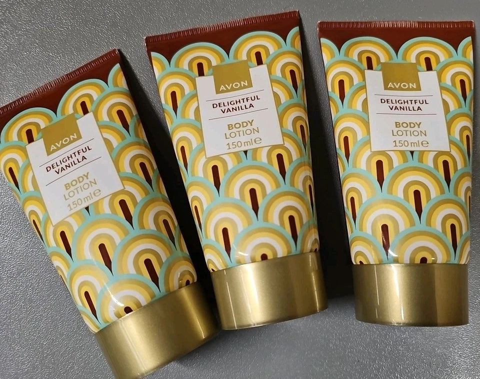 Avon Delightful Vanilla Body Lotion  - 150ml Free Postage 3 Bottles Only £14