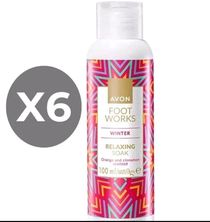 Avon Foot Works Winter Relaxing Soak - 100ml X 6